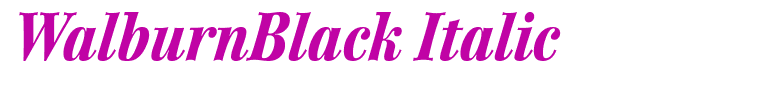 WalburnBlack Italic
